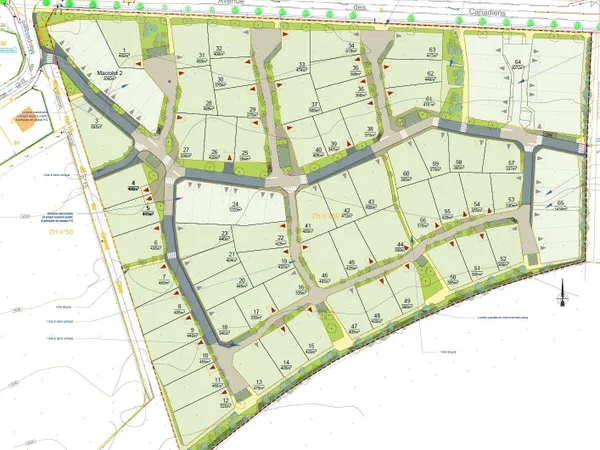 Terrain constructible 465 m²