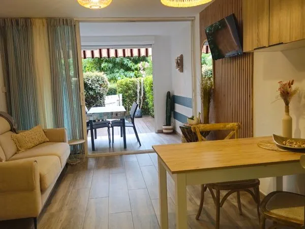 Appart 40m2 neuf resid.securisée rez de jardin, parking attitré