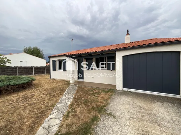 Maison de plain-pied 80m2, 3 chambres et garage