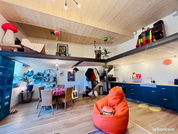 Appartement T2 atypique de 60 m² rénové - Caluire