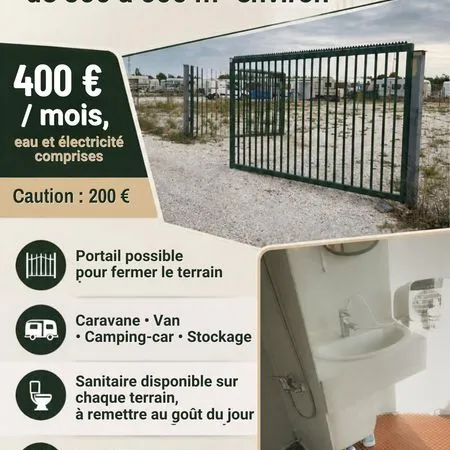 Terrain Location Perpignan 600m² 400€
