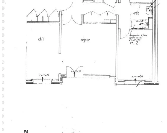 Appartement T3 à louer
