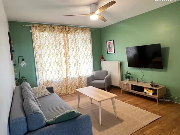 Grand T2 meublé 47m2 Chemin Meney Grenoble