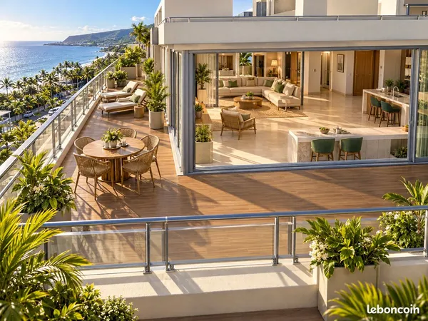 T4 rooftop front de mer de Saint Paul