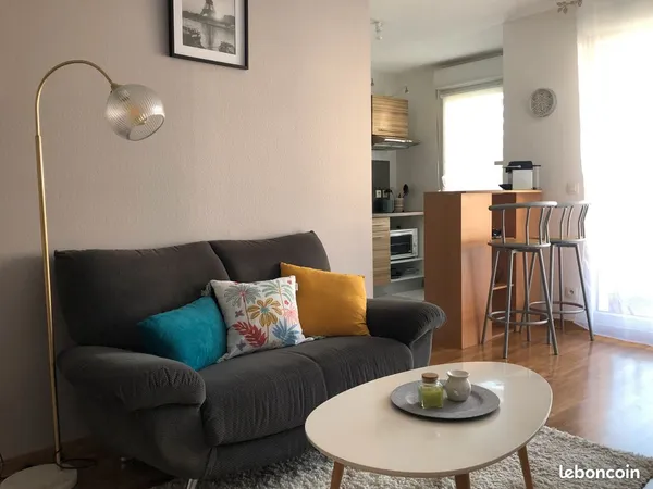 ESSEY Appartement T2 meublé 45m2 au calme + balcon/parking 580 charges comprises