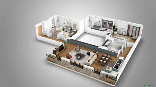Appartement 5 pièces 184 m²