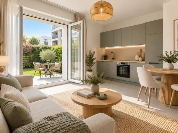 À VENDRE - BEAU 2 PIÈCES EN REZ-DE-JARDIN AVEC TERRASSE ET JARDIN PRIVATIF - AUBERVILLIERS