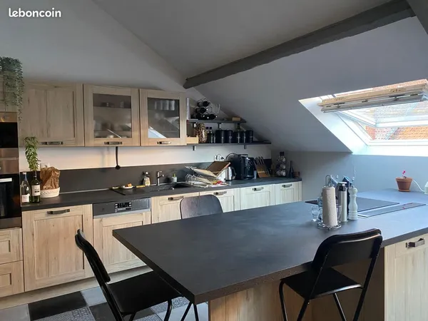 A louer : grand T3 meublé lumineux à Lomme (Proche Lille)