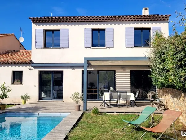 Aix-Luynes : maison familiale 132m², garage de 40m², piscine et DPE A