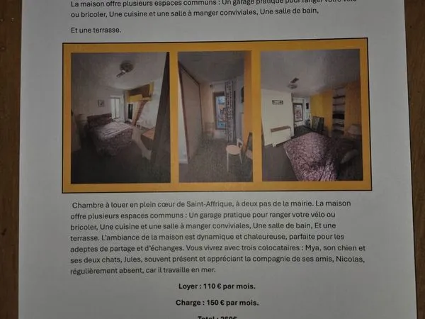 Cherche colocataires saint affrique