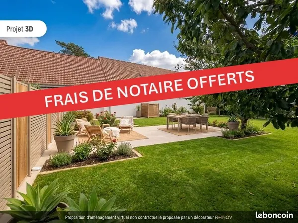 Saint Leu d'Esserent : Maison de pièces avec jardin