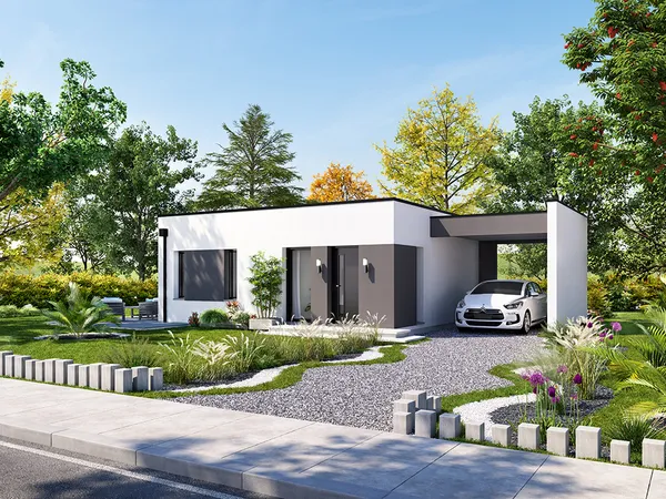 Terrain + maison 65 m²