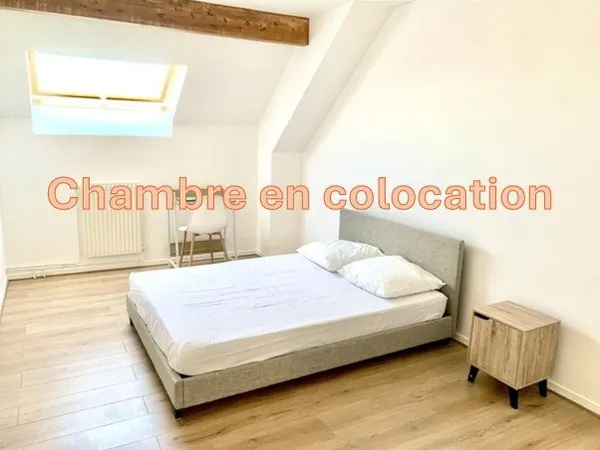 ChambreColocation - 3ème étage - 13,05 m2 - Meublé