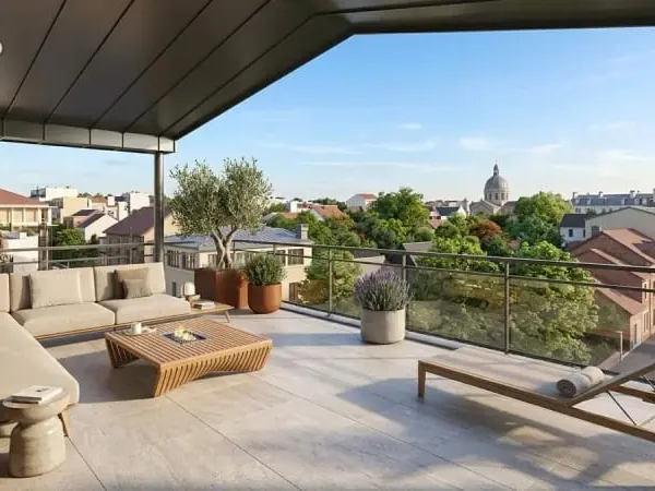 Derni̇er étage d'exception & frais de notaire offerts ! t4/5 de 86 m2 + 50 m2 de terrasses