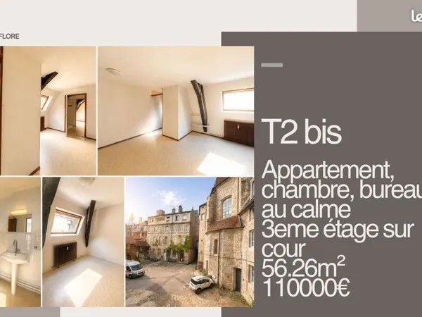 Appartement 3 pièces 56 m²