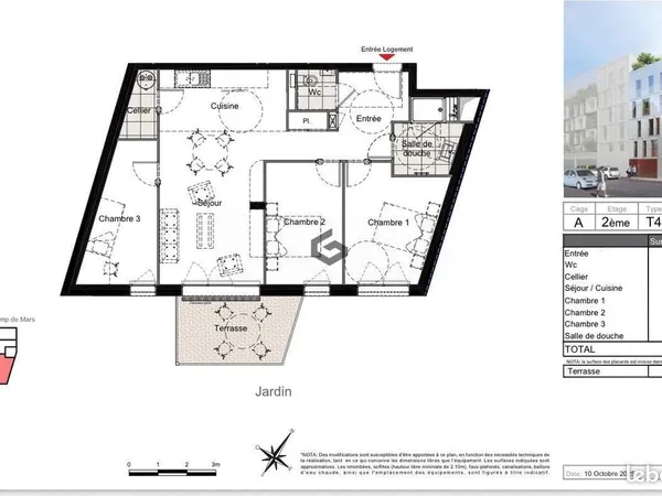 Appartement 4 pièces 83 m²