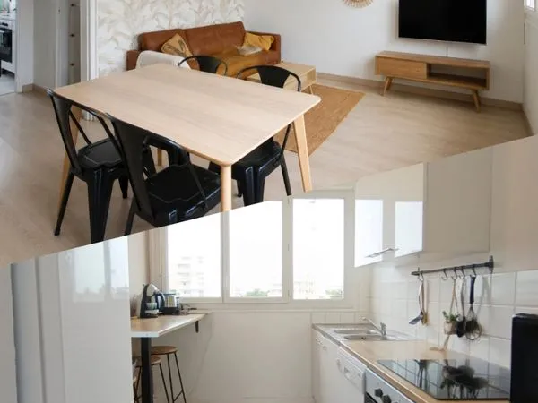 Angers - T4 Meublé 3 Chambres - 67,53m² - 1000 CC