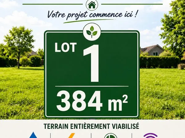 Terrain viabilisé