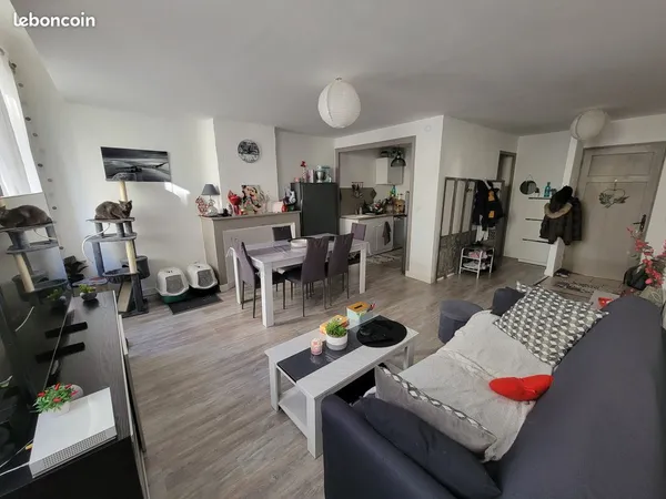 Appartement T2, 51 m², spacieux, climatisé et meublé
