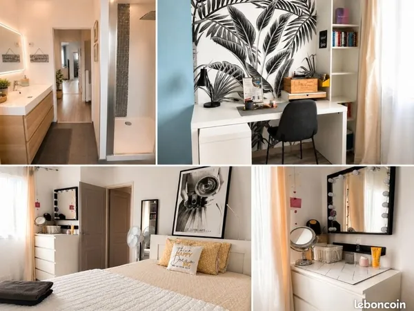 Grande chambre chez l'habitant disponible la semaine