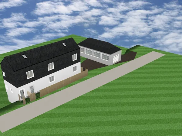 Maison avec dépendances et 10 000 m2 de terrain agricole.