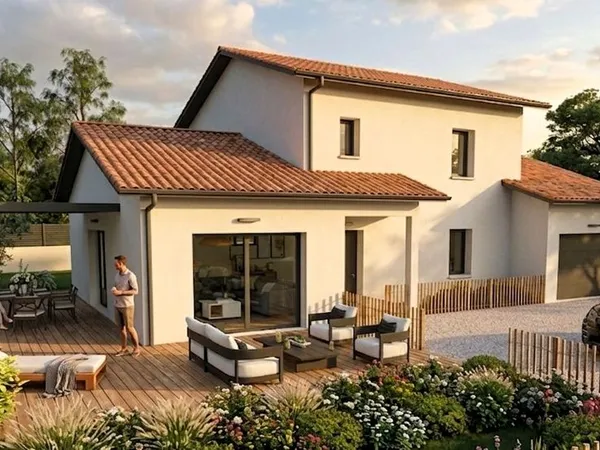 Projet de construction d'une maison 119 m² avec terrain à POLLIAT (01)
