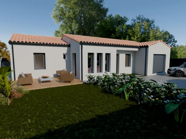 Terrain + maison 92 m²