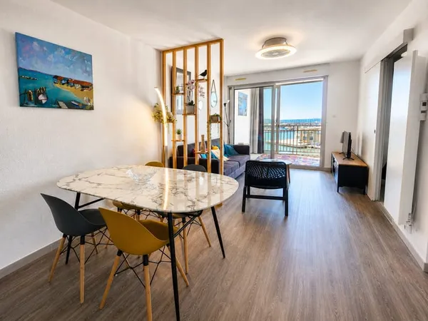 Appartement 2 pièces avec vuer mer - centre ville Sète