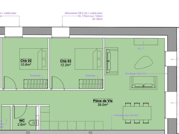 Appartement 4 pièces 84 m²