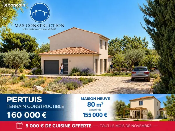Terrain 413 m² Pertuis