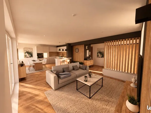 Appartement T3 73 m² avec jardin privatif paysagé de 220 m2- Rénovation design et contemporaine - Dr