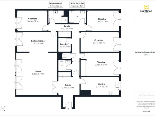 Vends t6 et plus - 137.39 m² - Vanves 92170
