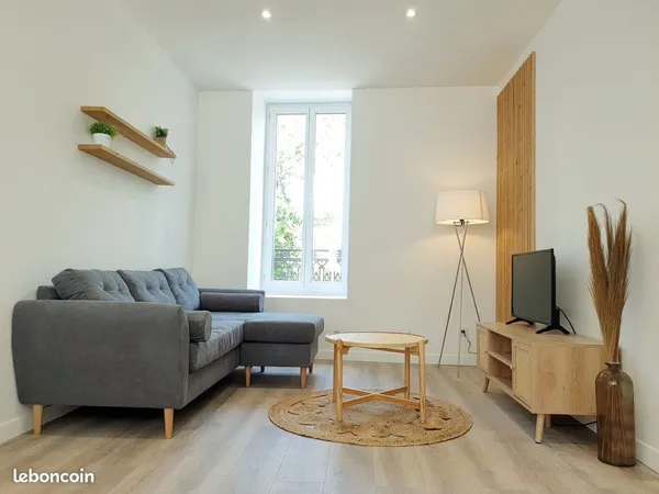 T3 meublé + jardin + garage-atelier 60m² possible - DPE C