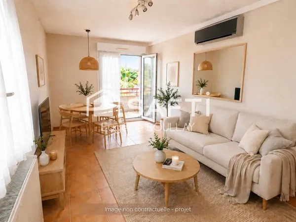 Anglet - 5 Cantons - T2 49m2 - 2 Balcons - ascenseur