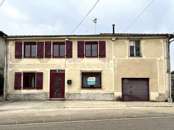 VAUBÉCOURT : Maison de 194m², 7 pièces , 6 chambres, garage et errain