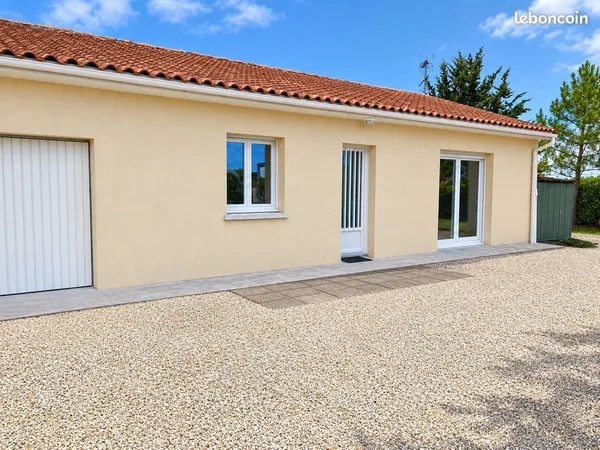 Douzat - 15 min Ouest Angoulême - Agréable Maison P/P F3 avec garage et jardin clos