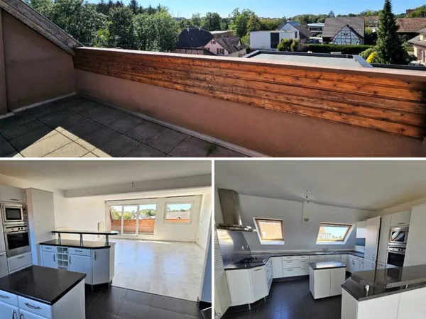 Appartement F4 dernier étage avec balcon garage et parking