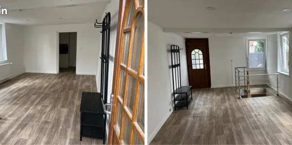 Appartement souplex T2 - Salon, cuisine, SDB au RDC + chambre en sous-sol aménagé