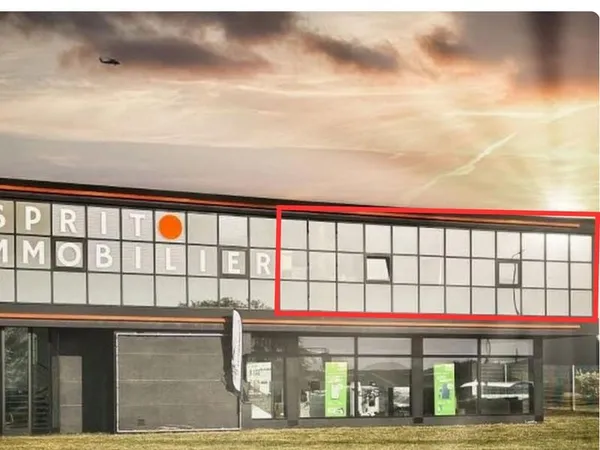 Bureau meublé ~100 m2 Très lumineux Belle visibilité Cuisine équipée Accueil possible
