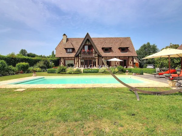 Maison à vendre - Normandie - Beuvron en Auge - Jardin - Piscine