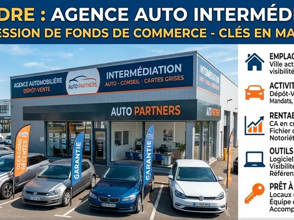 Agence automobile à céder - Activité existante - FRANCHISE NATIONAL