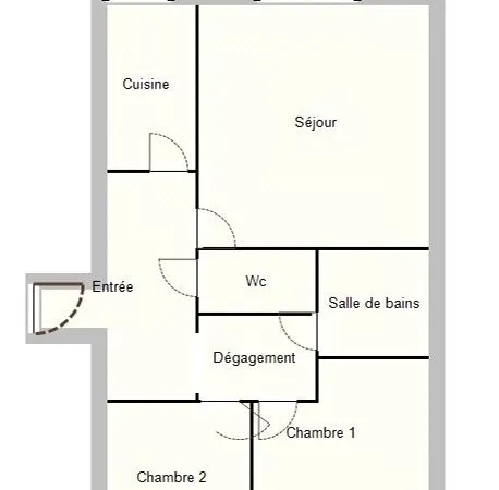 Appartement 3 pièces 64 m²