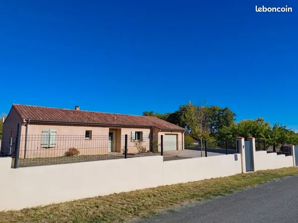 Maison a vendre 90m2 parcelle 1670m2