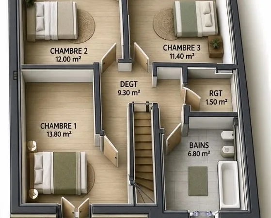 Maison 5 pièces 115 m²