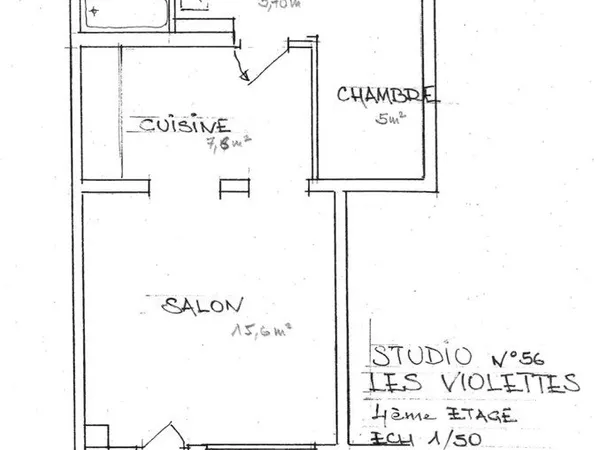 Appartement 35 m2 balcon centre station