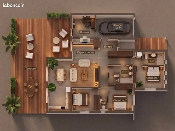 Maison 4 pièces 126 m²