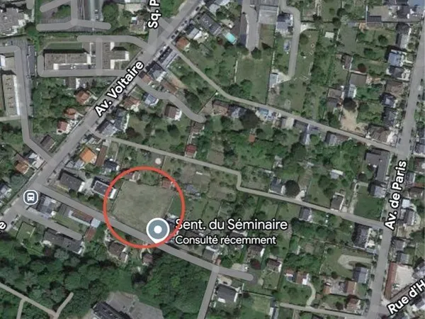 Terrain constructible 2115 m2 - 02200 Soissons