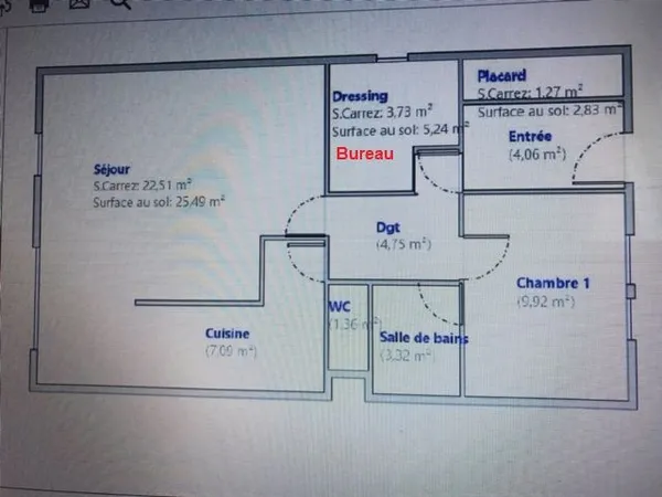 Appartement de 64m2 à louer sur Gagny