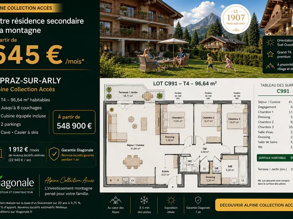 Appartement 4 pièces 97 m²