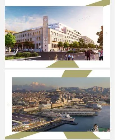 T3/4 Le Castel vue mer 87m2 13002 Marseille la Joliette